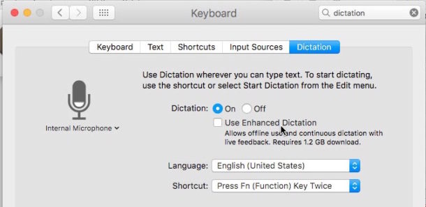 erase dictation for chrome on mac